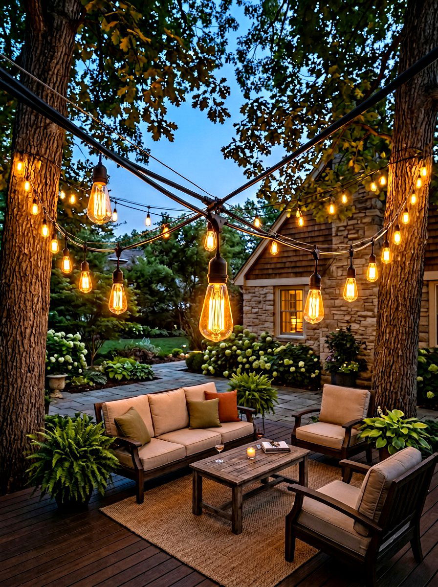 Edison Bulb For Tree - 30 tree lighting ideas