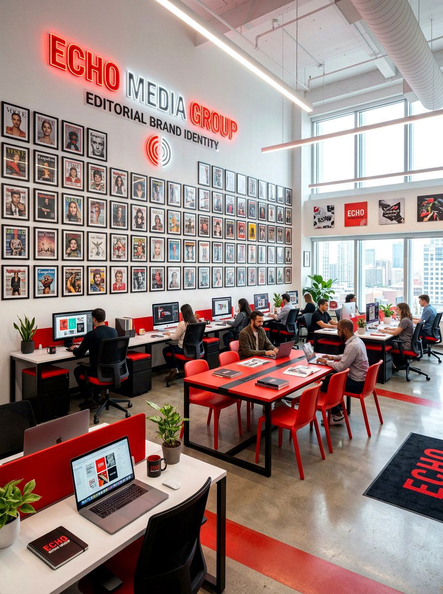 Editorial brand identity office - 30 editorial office ideas