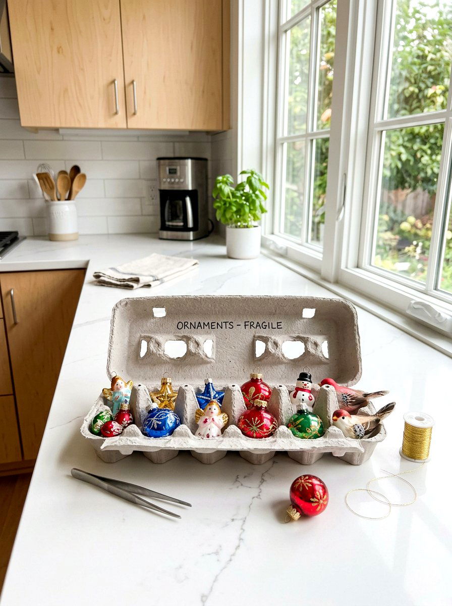 Egg carton storage - 30 holiday storage ideas