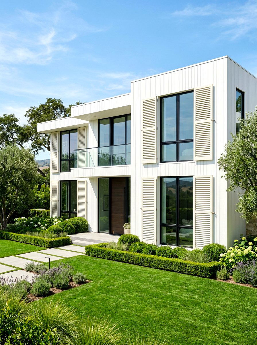 Eggshell Shutters - 30 shutters color ideas