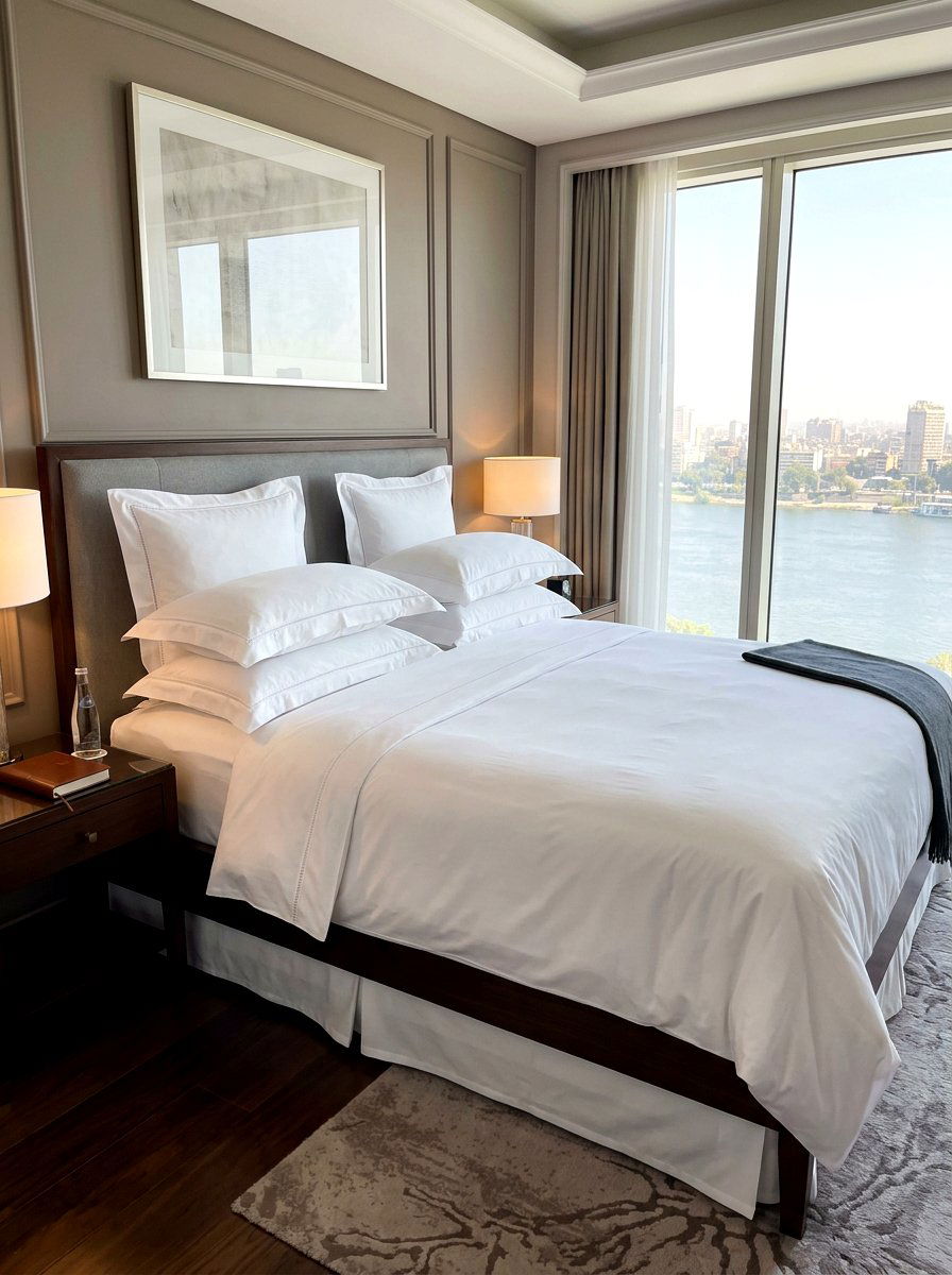 Egyptian cotton sheets - 30 luxury bedscape ideas