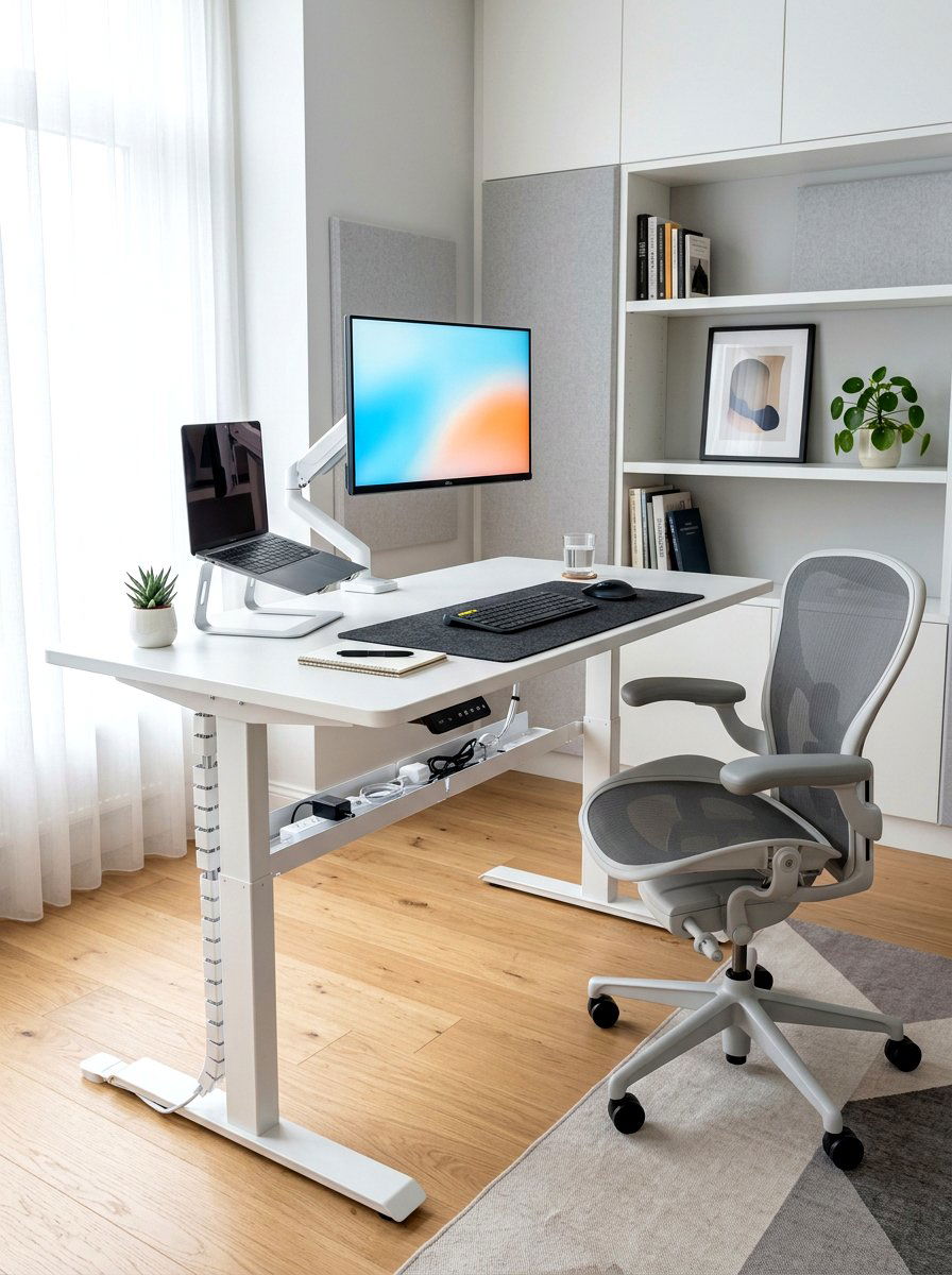 Electric Standing Student Desk - 30 teen bedroom desk ideas