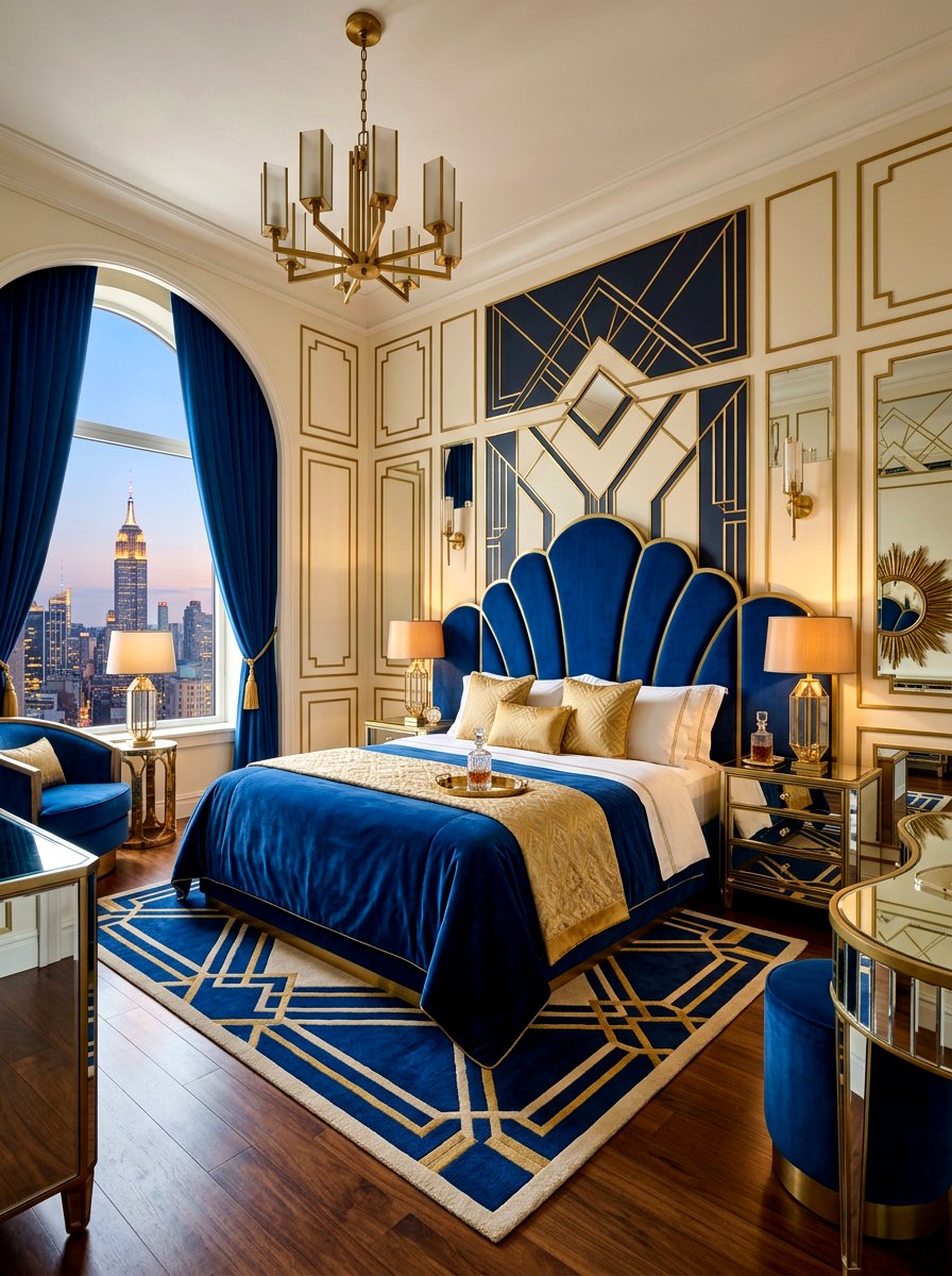 Elegant Art Deco Hotel - 30 resort bedroom ideas