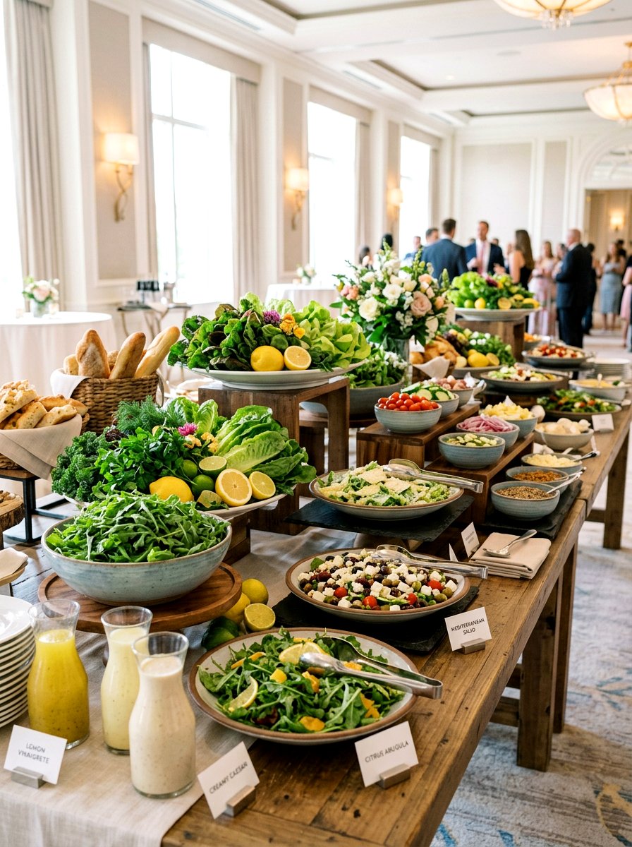 Elegant Buffet Display - 30 lettuce plate dining ideas