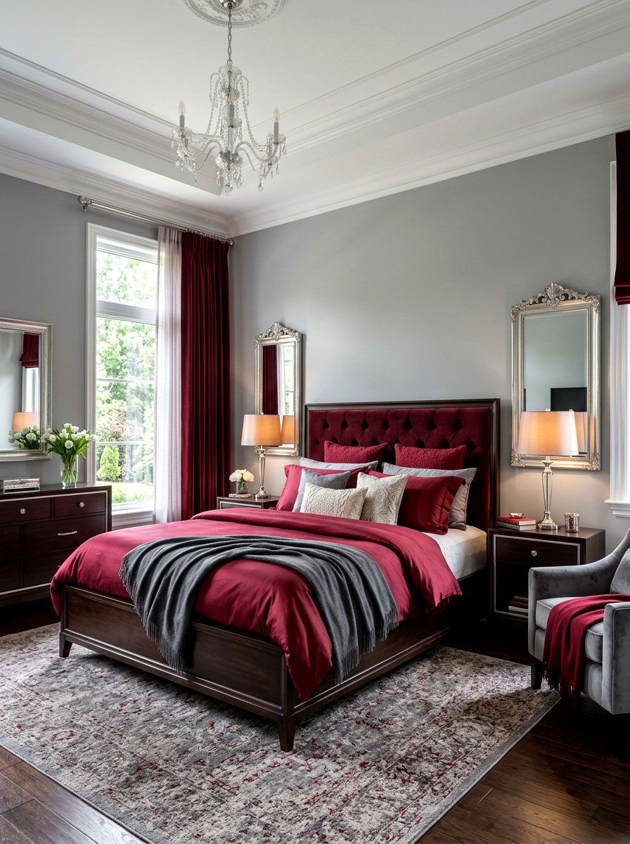 Elegant Chocolate Cherry Bedroom - 30 chocolate cherry bedroom ideas