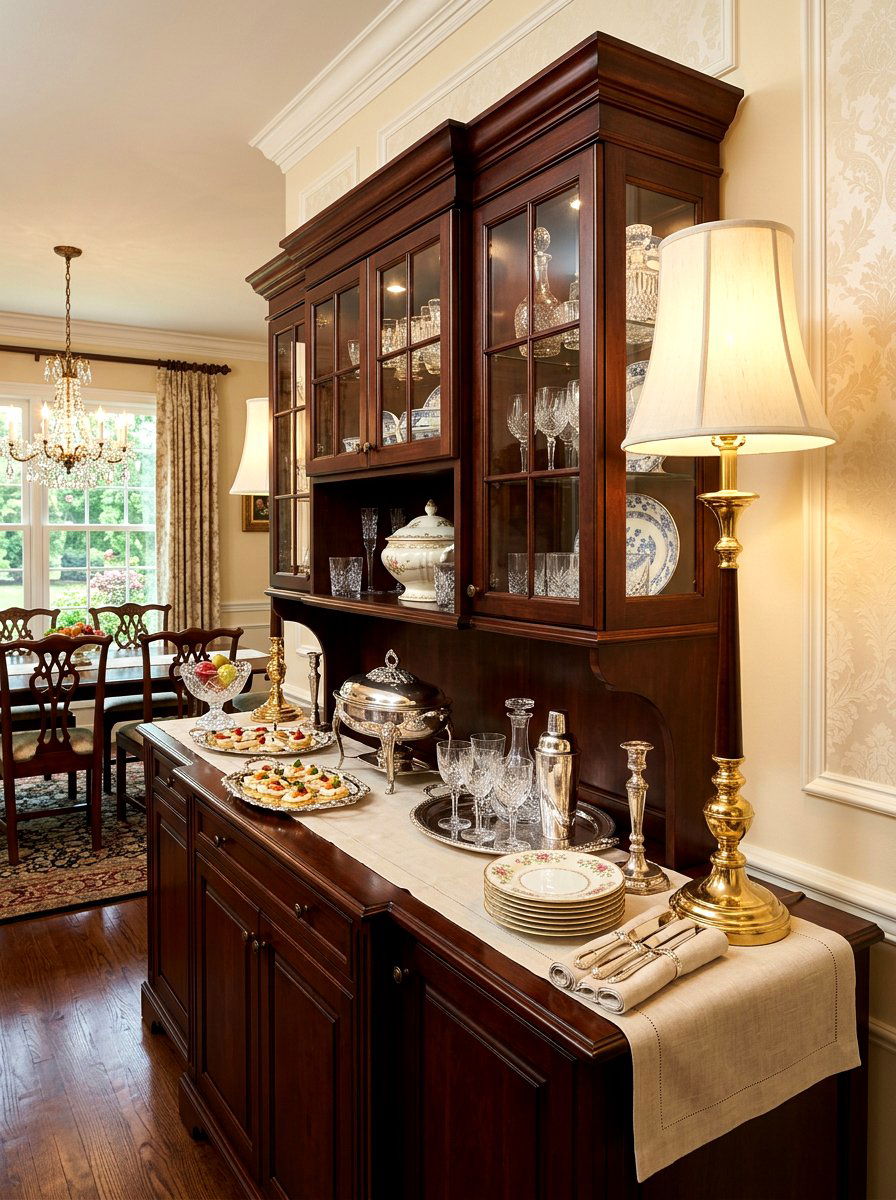 Elegant Kitchen Buffet Lamp - 30 mini lamp on kitchen counter ideas
