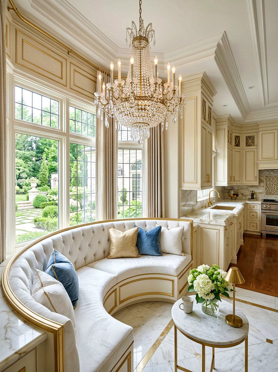 Elegant Kitchen Seating - 30 cozy kitchen window seat ideas