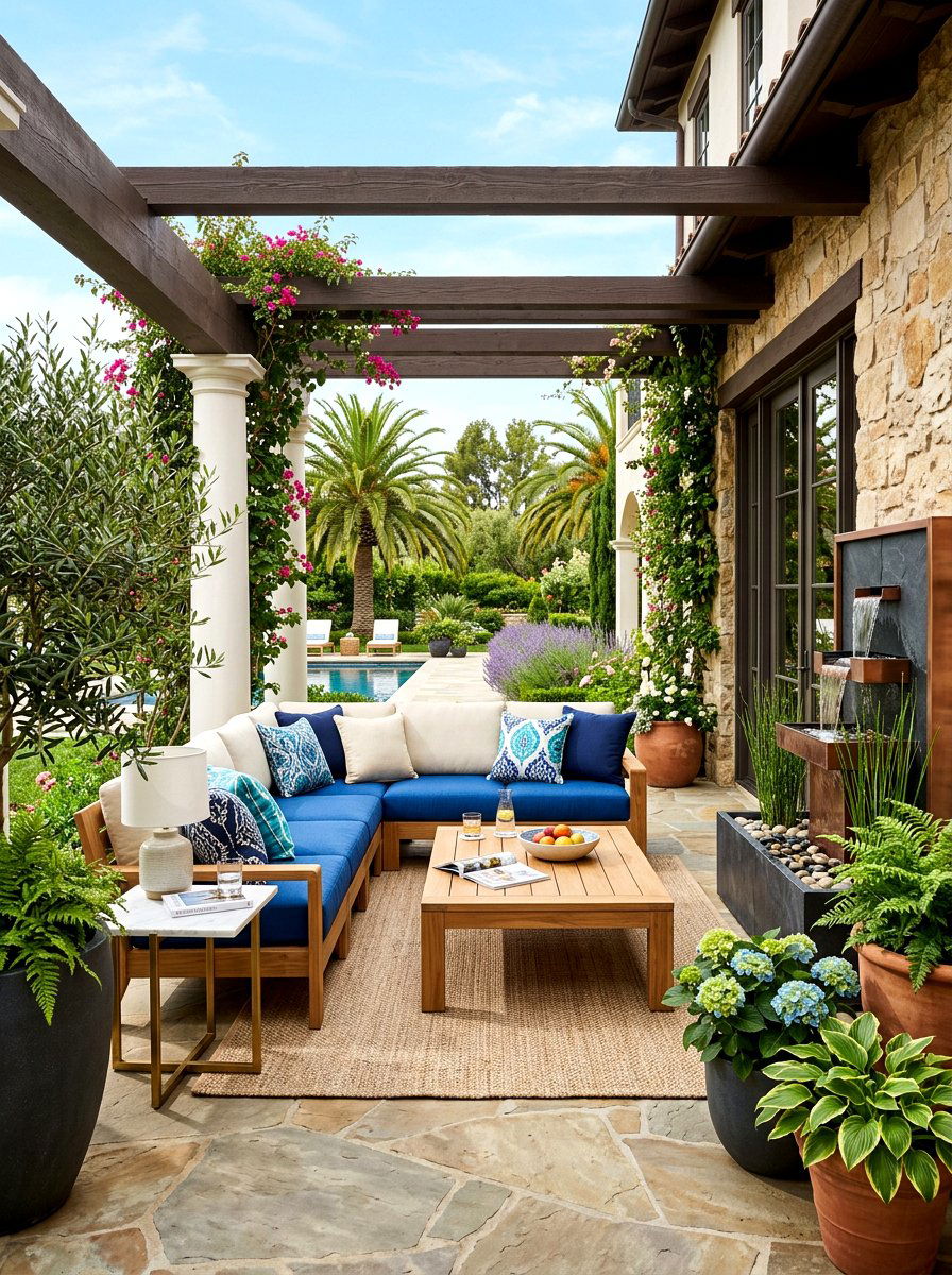 Elegant Side Porch Lounge - 30 side porch ideas