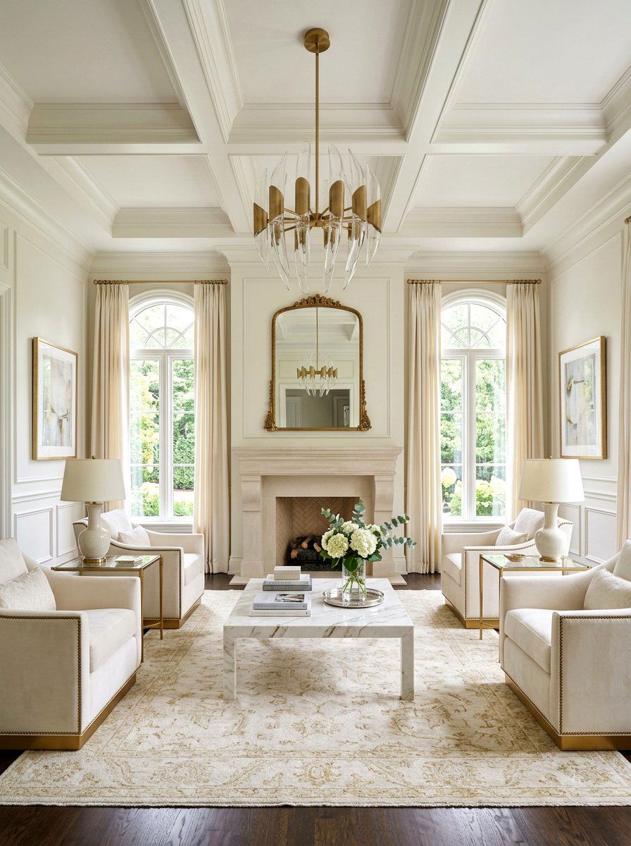 Elegant Transitional Living Room - 30 transitional living room ideas
