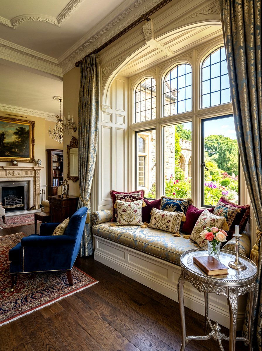 Elegant Window Seat - 30 bay window seating ideas