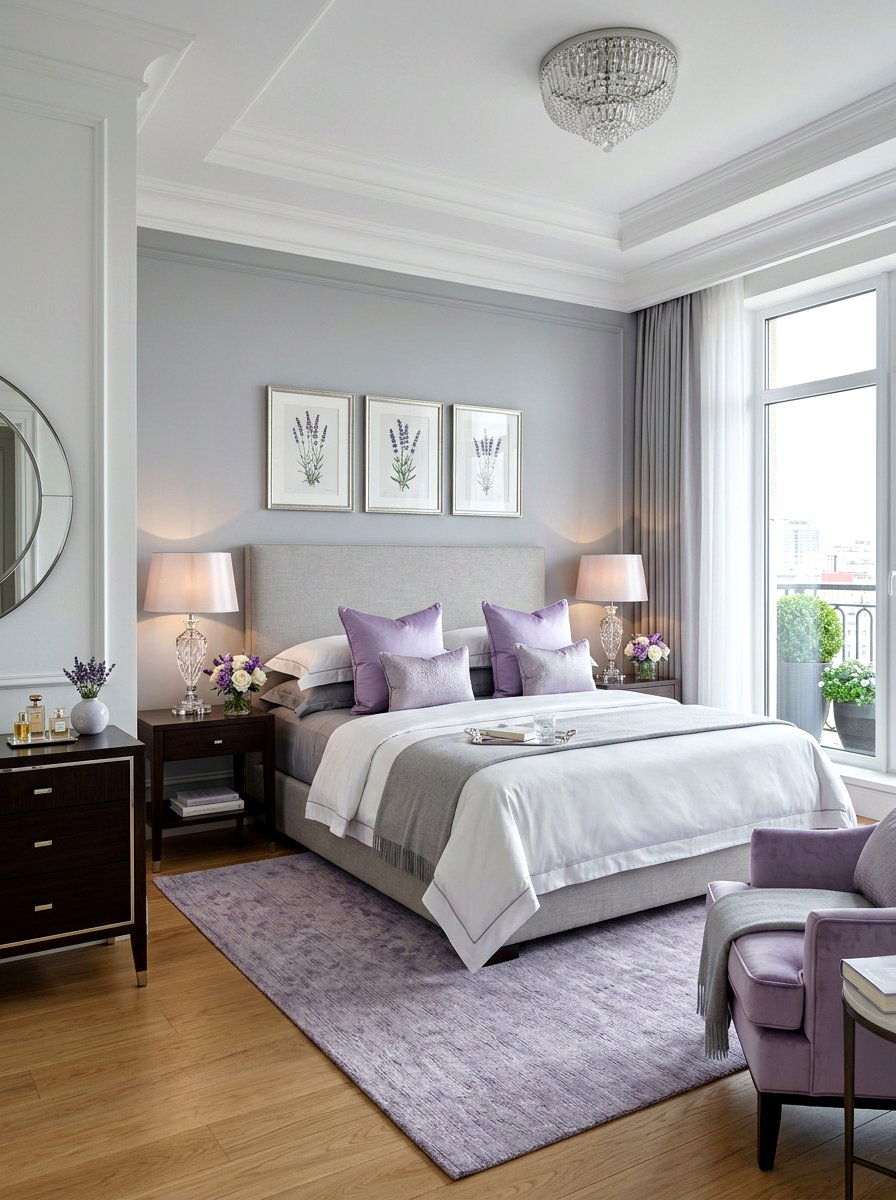 Elegant lavender bedroom decor - 30 lavender bedroom ideas