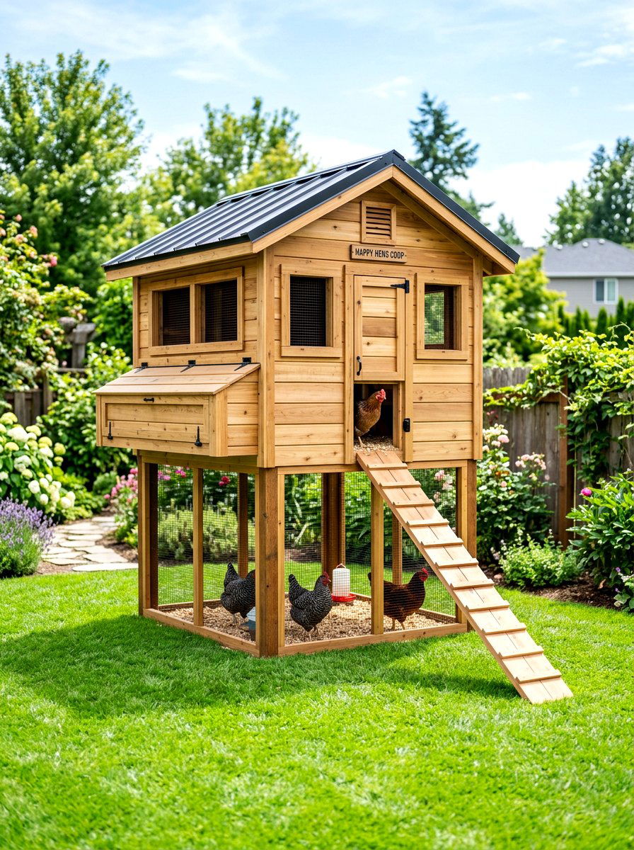 Elevated Chicken Coop - 30 chicken coop ideas