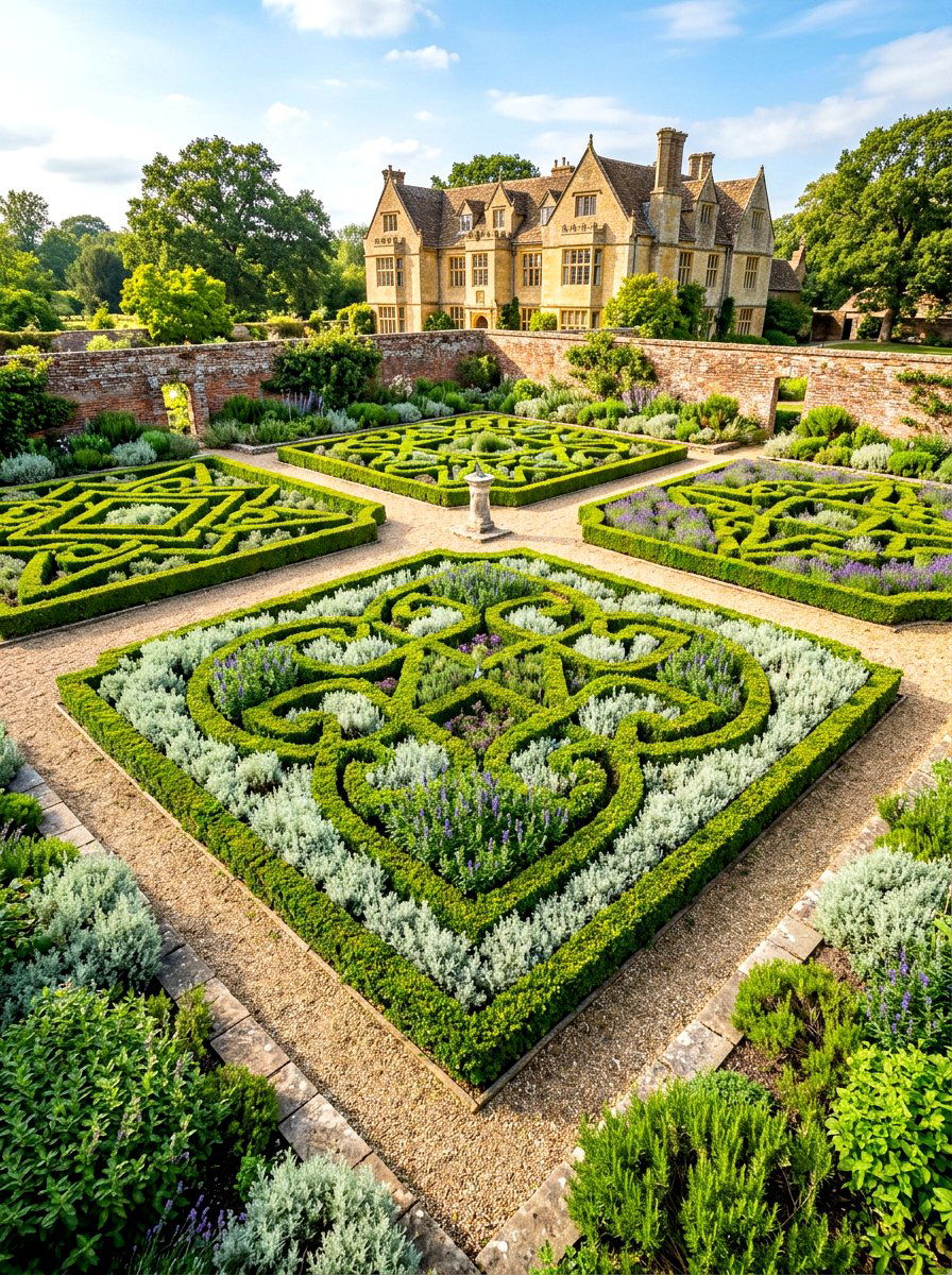 Elizabethan knot garden - 30 knot garden ideas