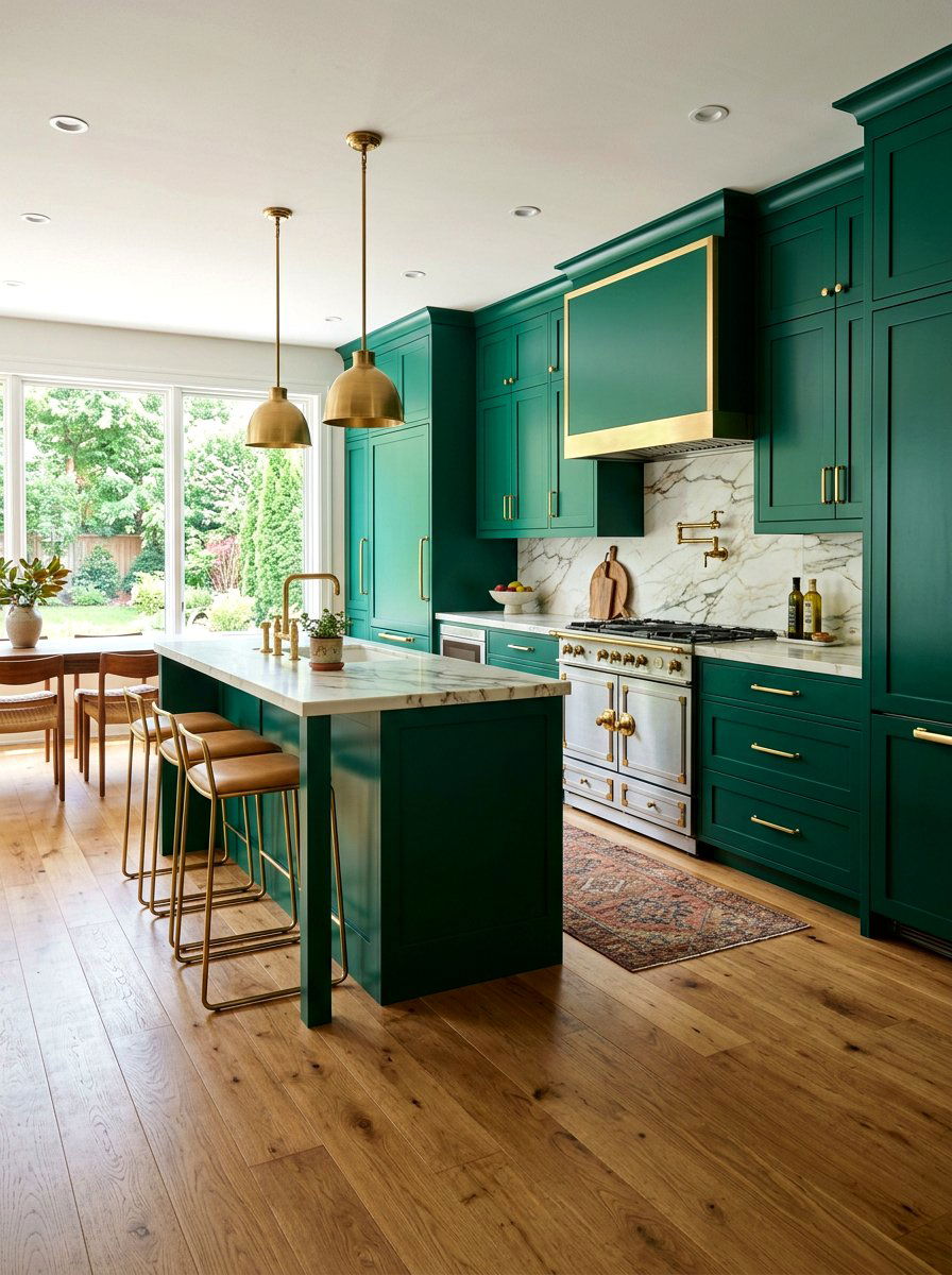 Emerald Green Kitchen Cabinets - 30 kitchen cabinet ideas
