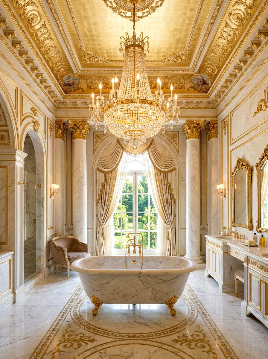 Empire Crystal Chandelier Bathroom - 30 chandelier over bathtub ideas