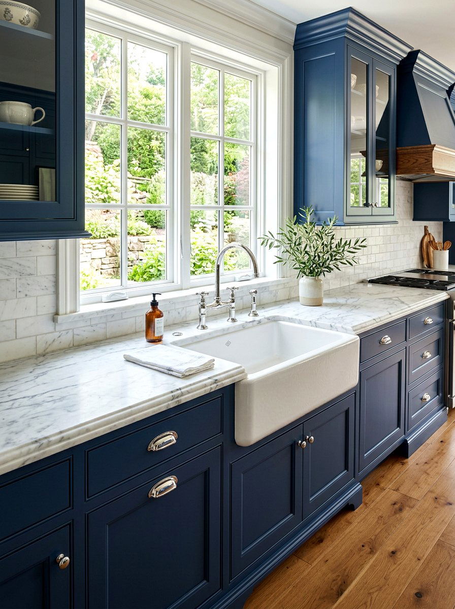 Enameled Cast Iron Sink - 30 apron sink kitchen ideas