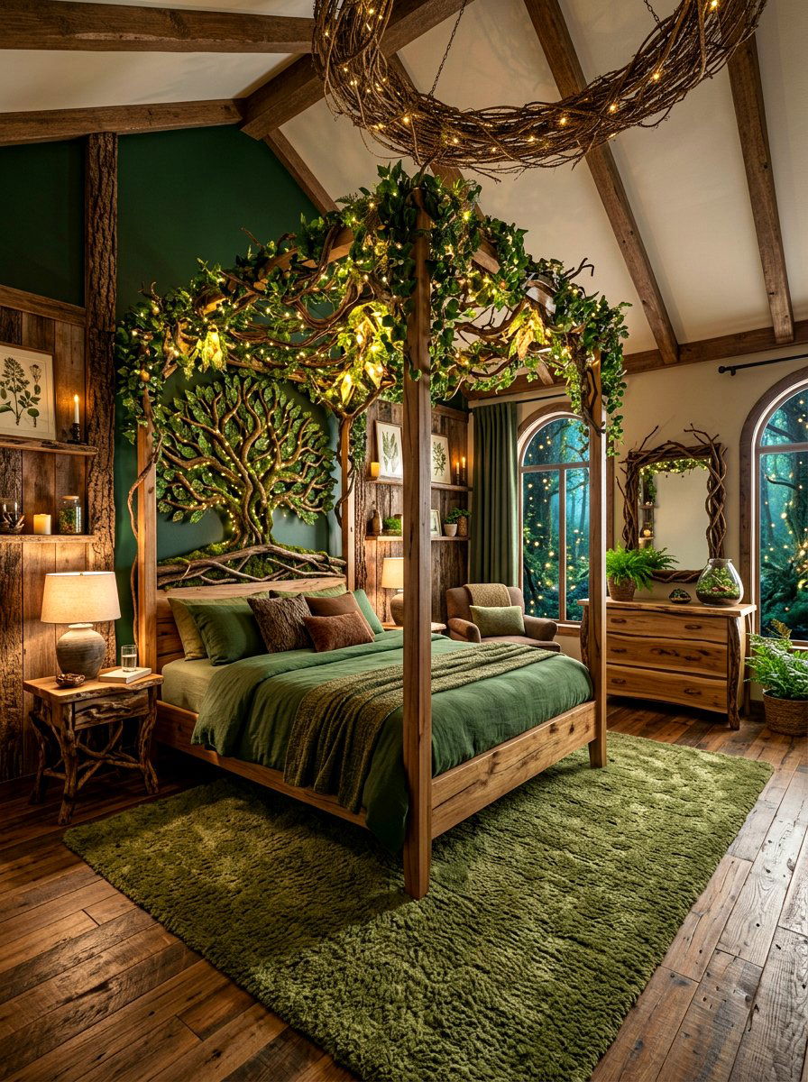 Enchanted Forest Bedroom - 30 storybook bedroom decor ideas