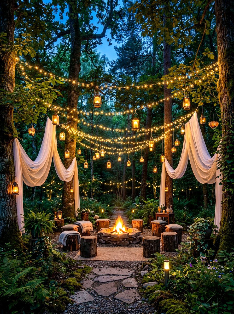Enchanted Forest Clearing - 30 alfresco birthday party ideas