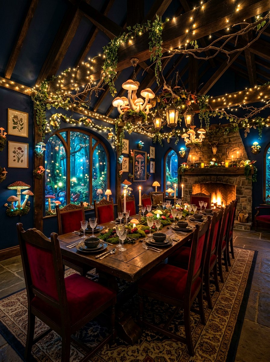 Enchanted Forest Dining Room - 30 mushroom dining room ideas
