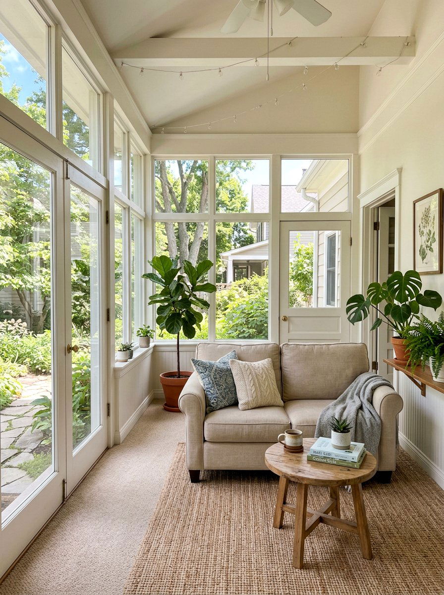 Enclosed Front Porch - 30 cozy front porch ideas