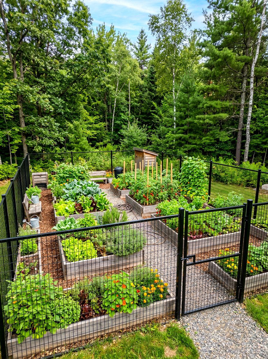 Enclosed Kitchen Garden - 30 raised kitchen garden ideas