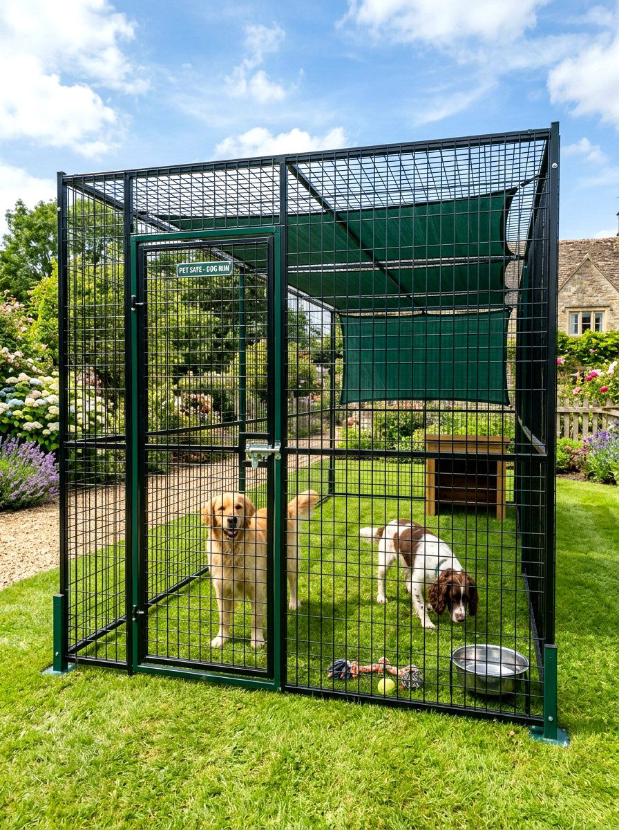 Enclosed Outdoor Dog Run - 30 backyard dog run ideas