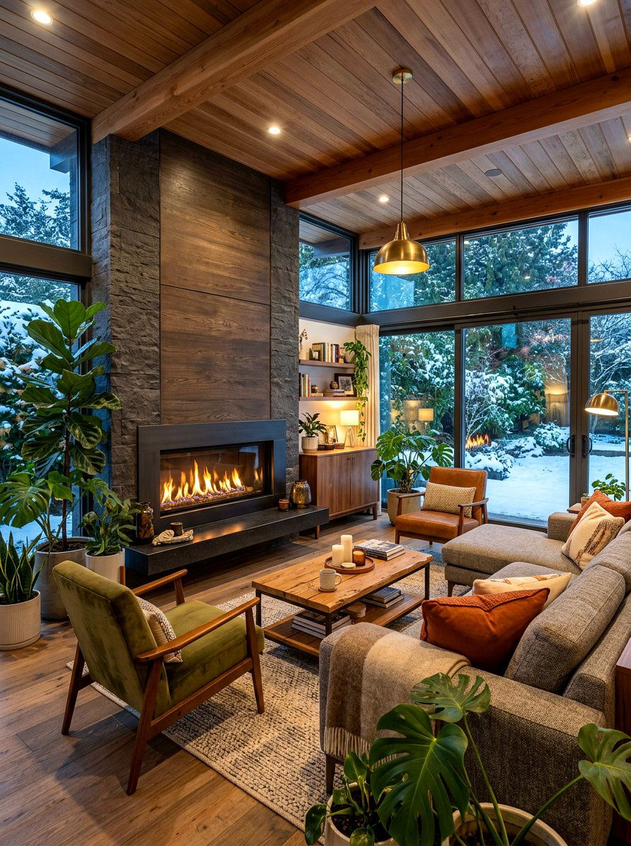 Enclosed Patio Fireplace Lounge - 30 enclosed patio garden ideas
