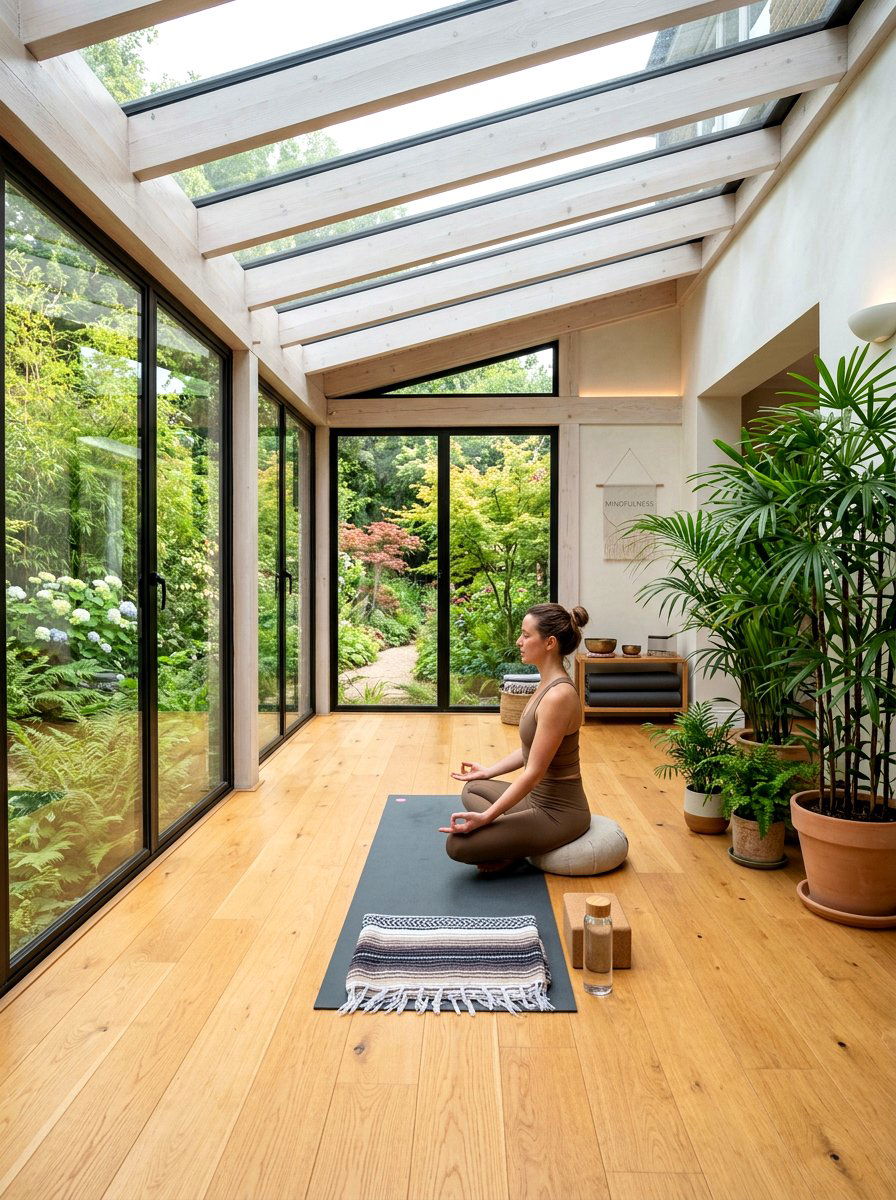 Enclosed Patio Yoga Studio - 30 enclosed patio garden ideas