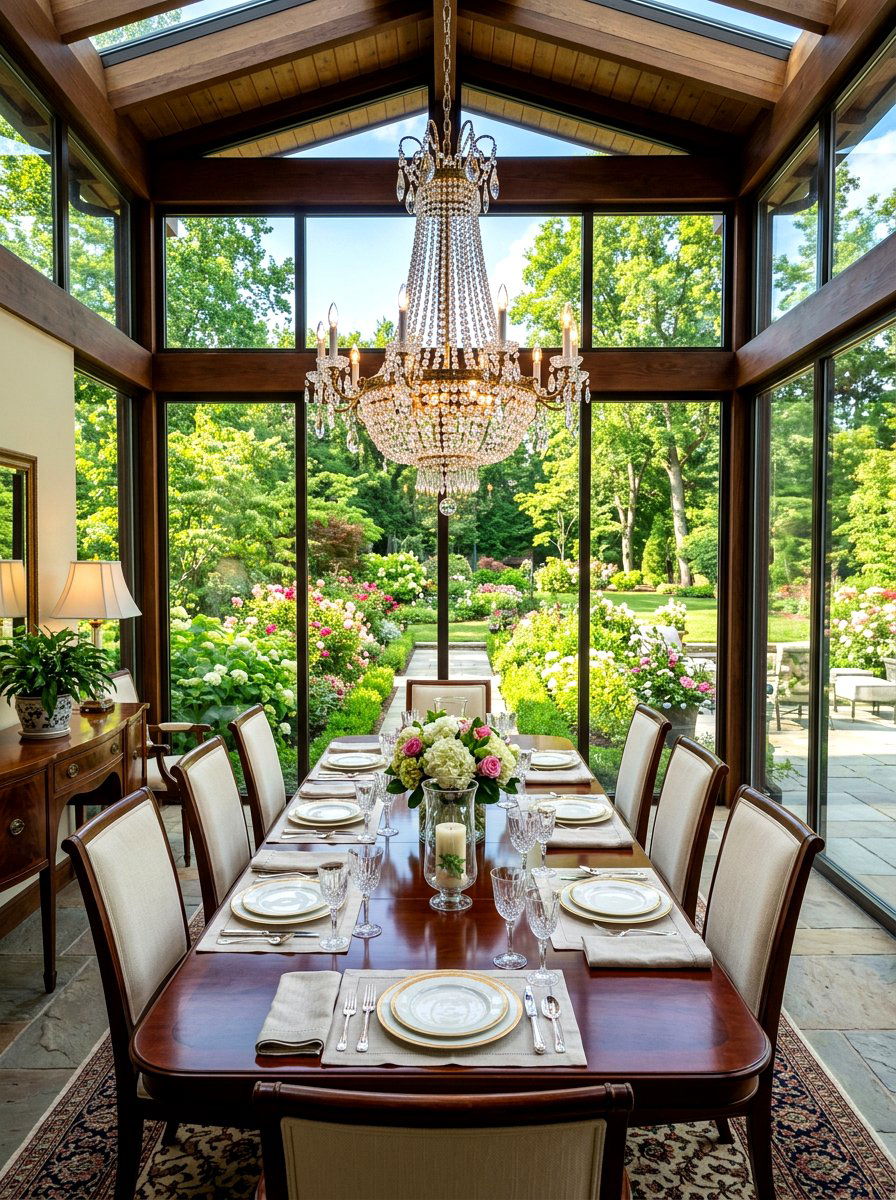 Enclosed porch dining area - 30 enclosed porch ideas