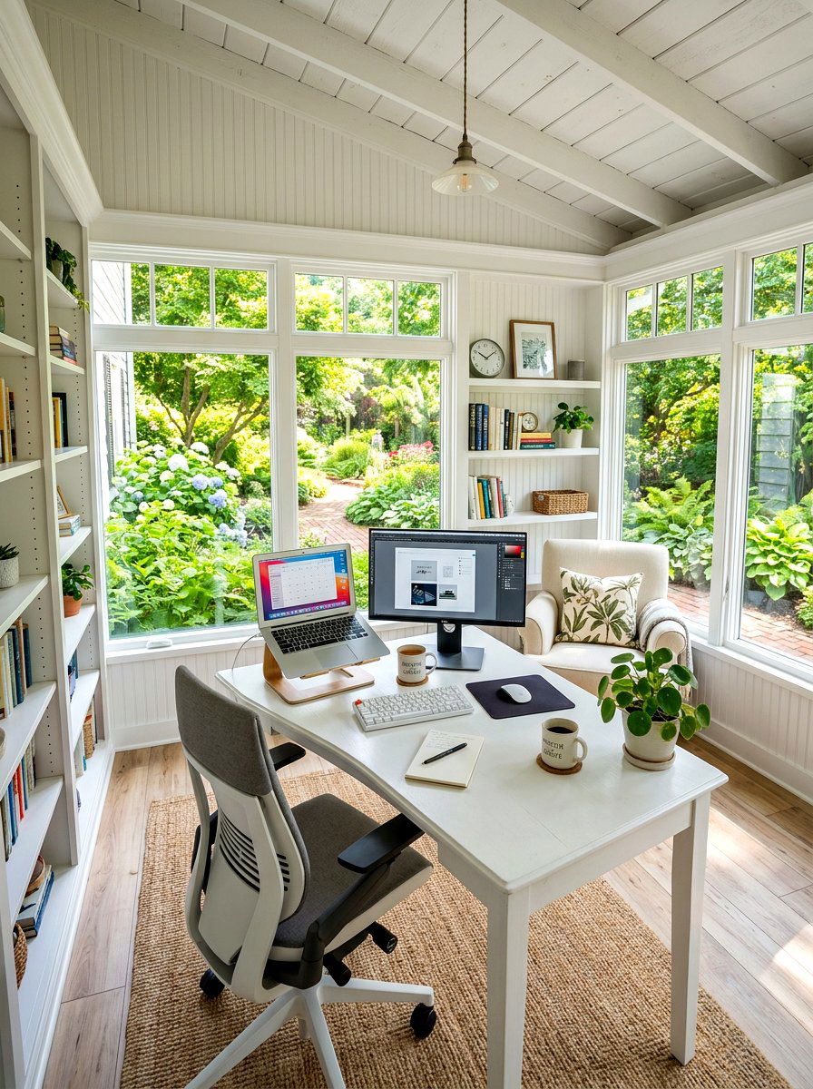 Enclosed porch home office - 30 enclosed porch ideas