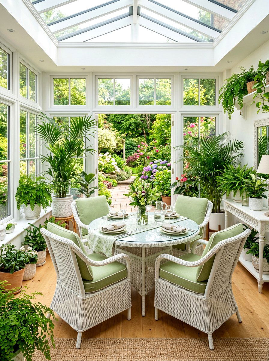 Enclosed sunroom dining - 30 outdoor dining nook ideas