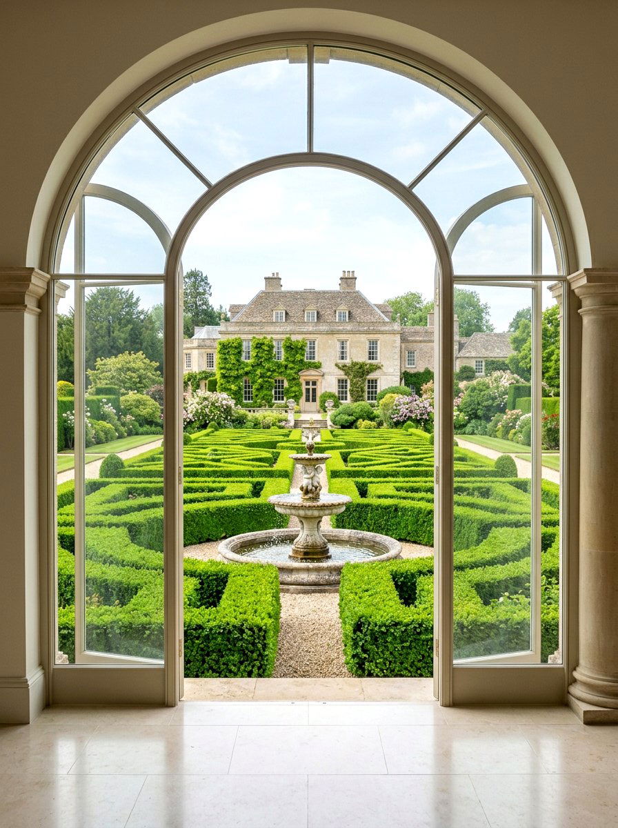 English Boxwood Hedge - 30 hedge privacy ideas