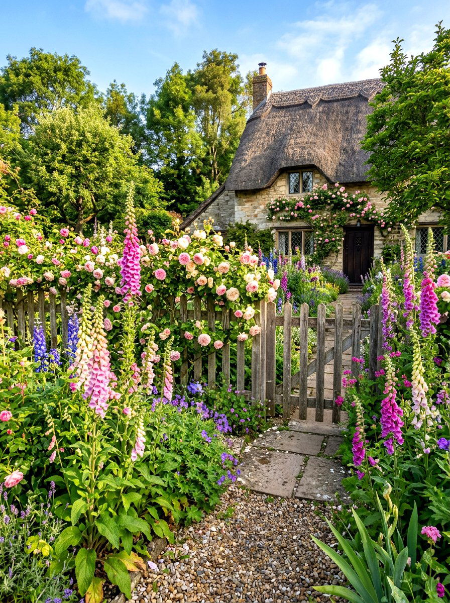 English Cottage Garden - 30 flower garden ideas