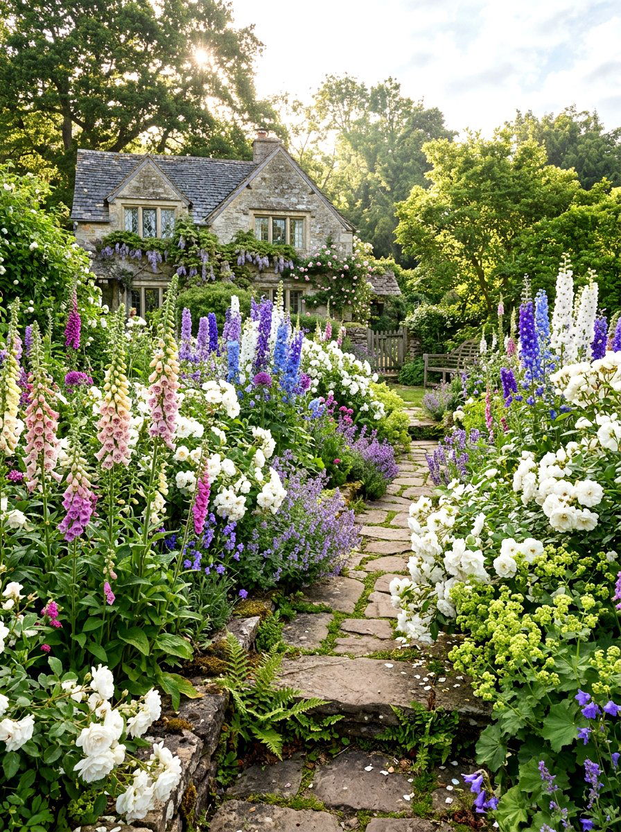 English Cottage Garden - 30 Nancy Meyers garden ideas