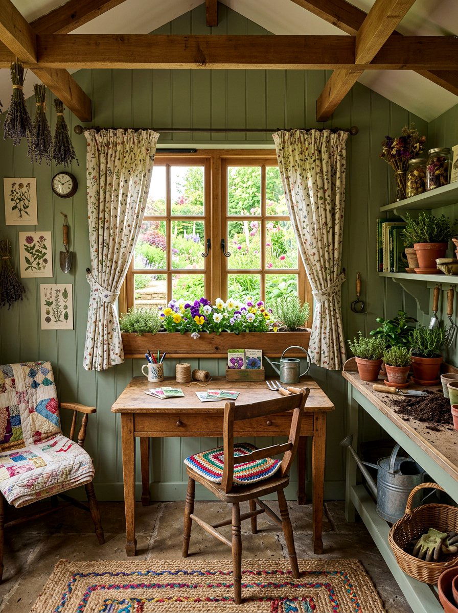 English Cottage Garden Shed - 30 potting shed decor ideas