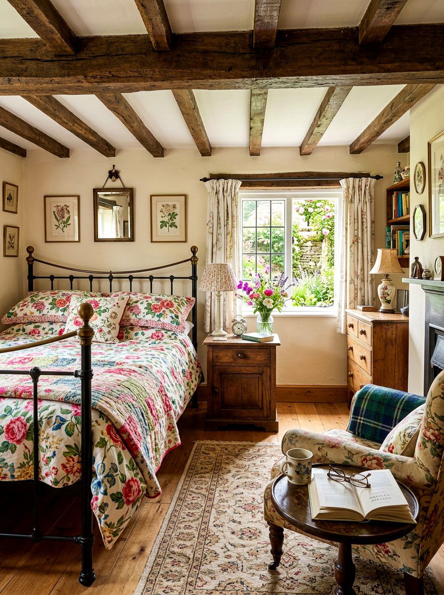 English Cottage Guest Room - 30 guest room decor ideas