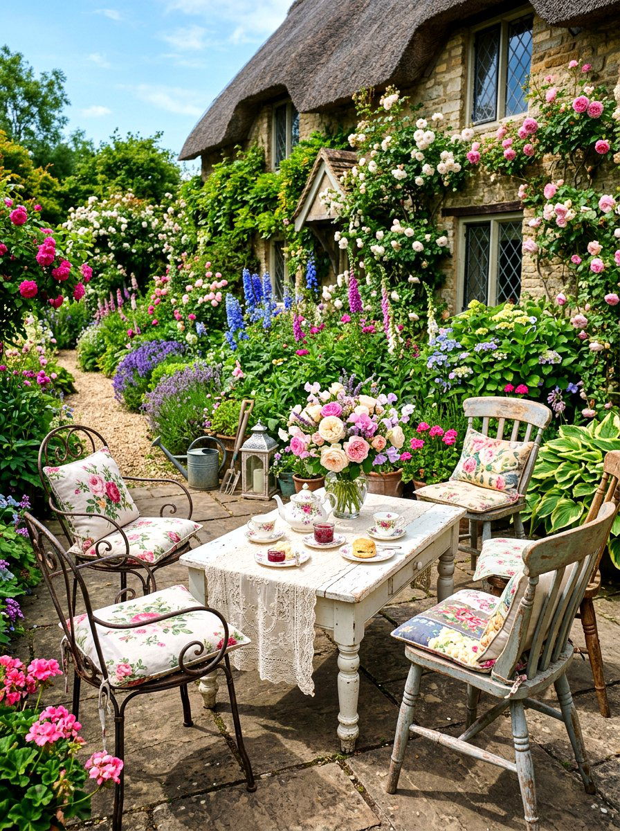 English Cottage Outdoor Coffee Table - 30 outdoor coffee table styling ideas