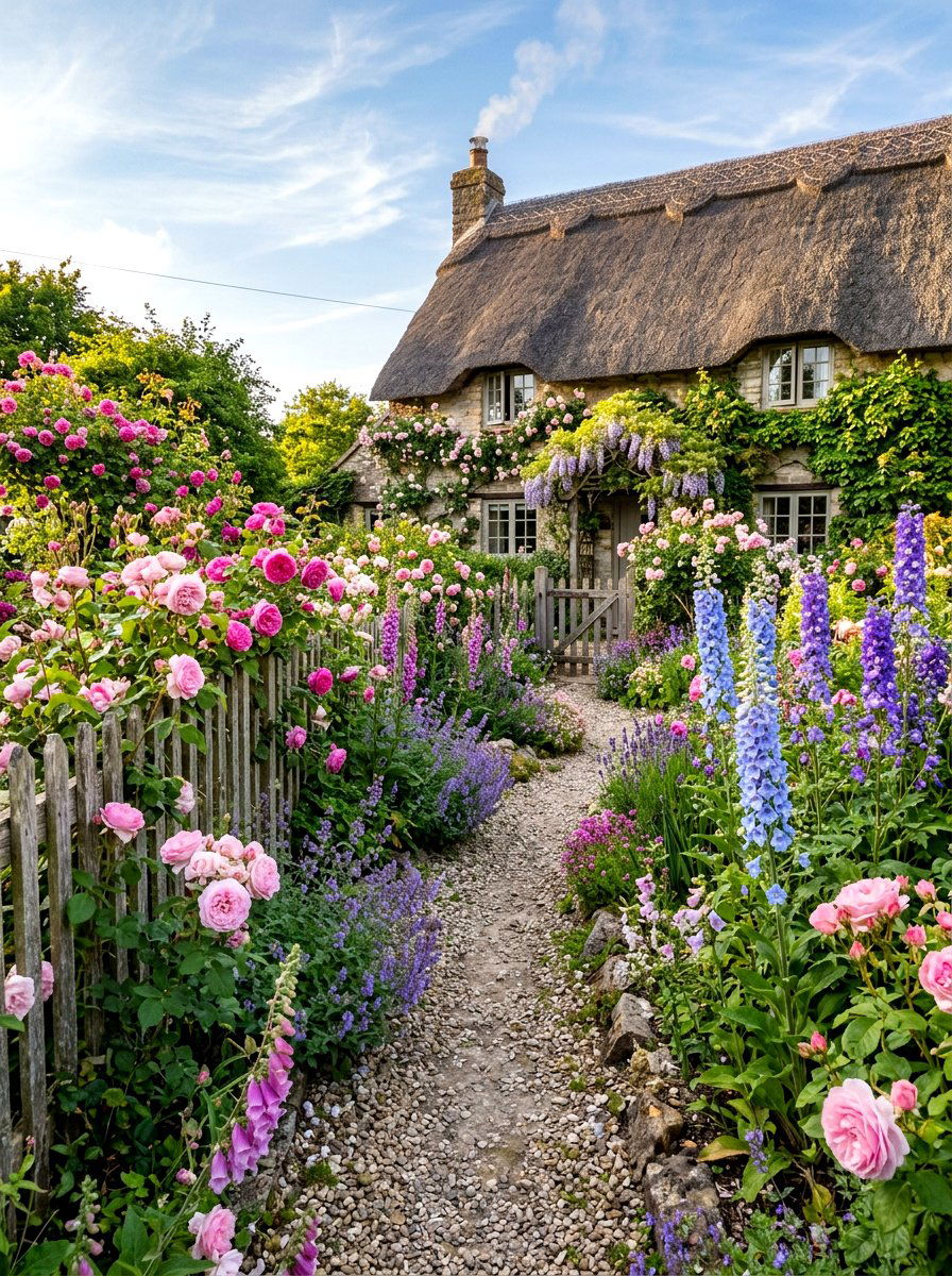 English Cottage Rose - 30 rose garden ideas