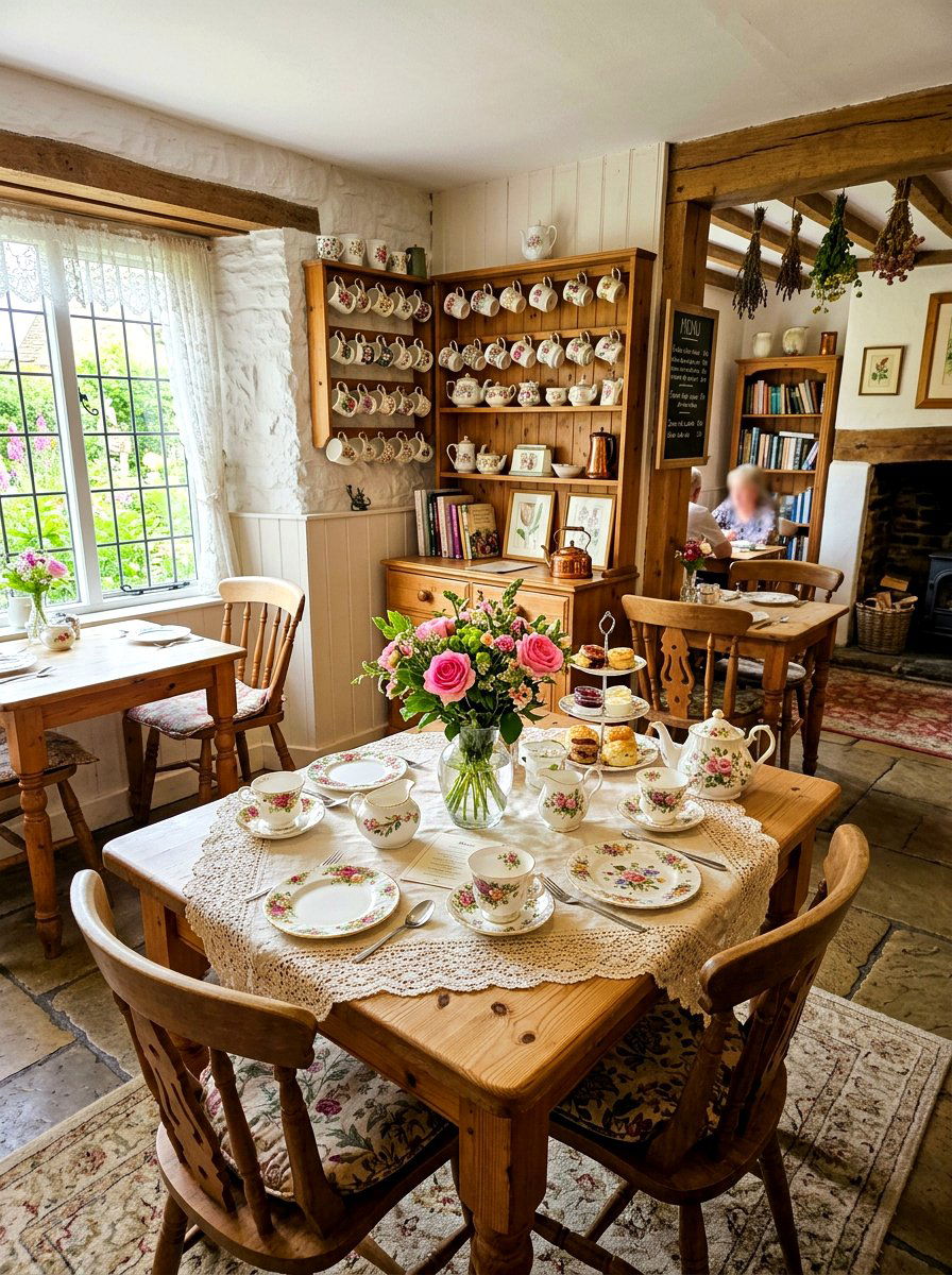 English Cottage Tea Room - 30 tea nook ideas