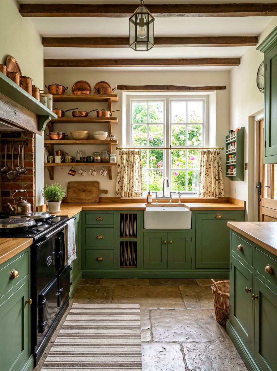 English Country Kitchen - 30 small cottage kitchen ideas