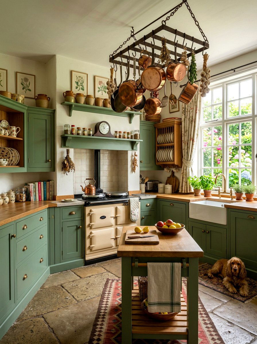 English Country Kitchen - 30 collected kitchen aesthetic ideas