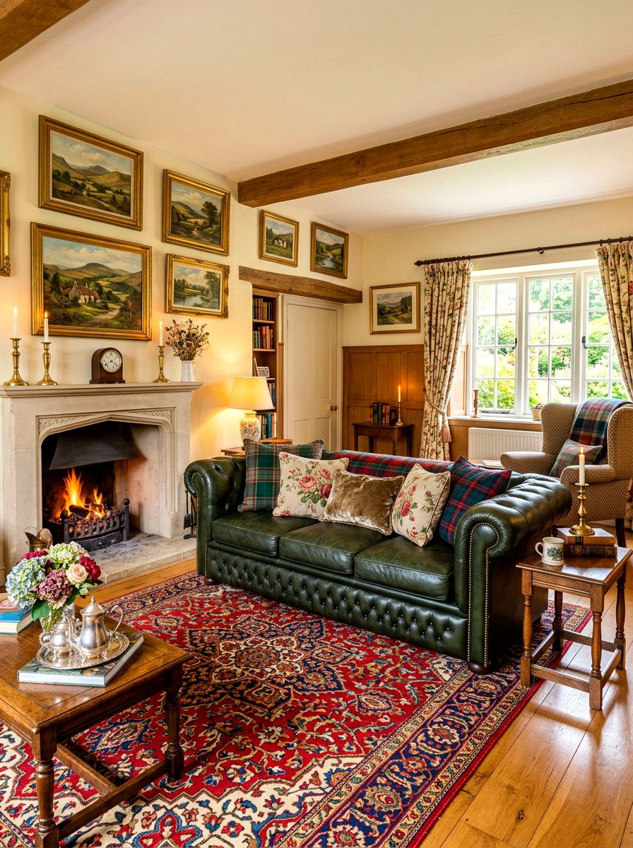 English Country Living Room - 30 grandma core living room ideas