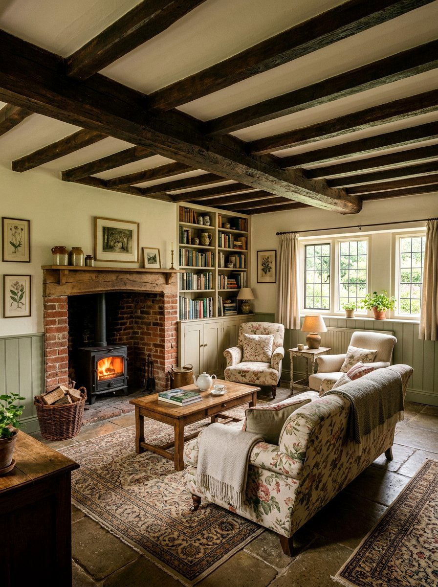 English Country Living Room - 30 tiny cottage decor ideas