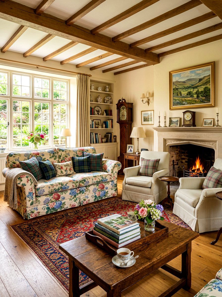English Country Living Room - 30 updated traditional living room ideas
