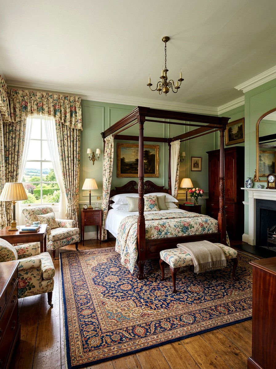 English Country Master Bedroom - 30 cottage vintage bedroom ideas