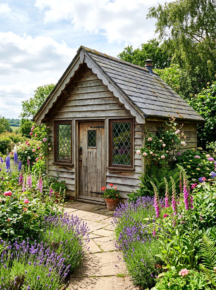 30 Cottage Shed Ideas to Create a Charming Backyard Storage Spot