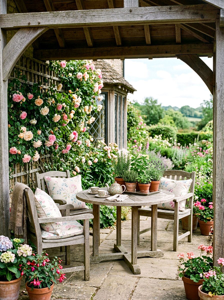 English Country Veranda - 30 veranda lounge ideas