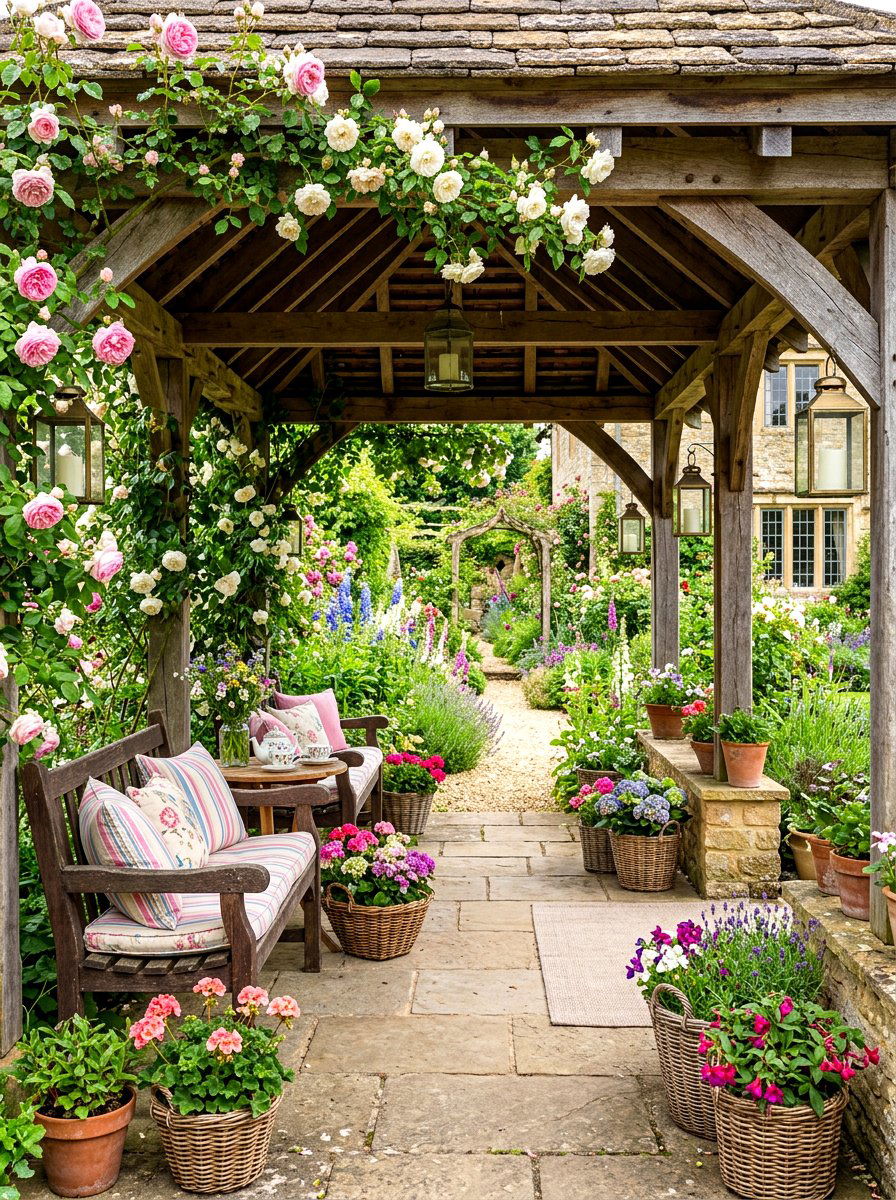 English Country Veranda - 30 veranda decorating ideas