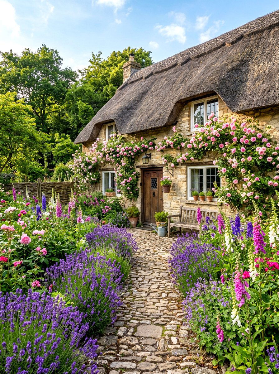 English Garden Cottage - 30 tiny cottage exterior ideas