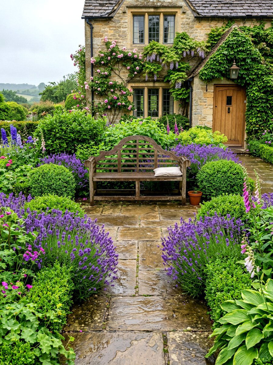 English Garden Front Patio - 30 front patio ideas